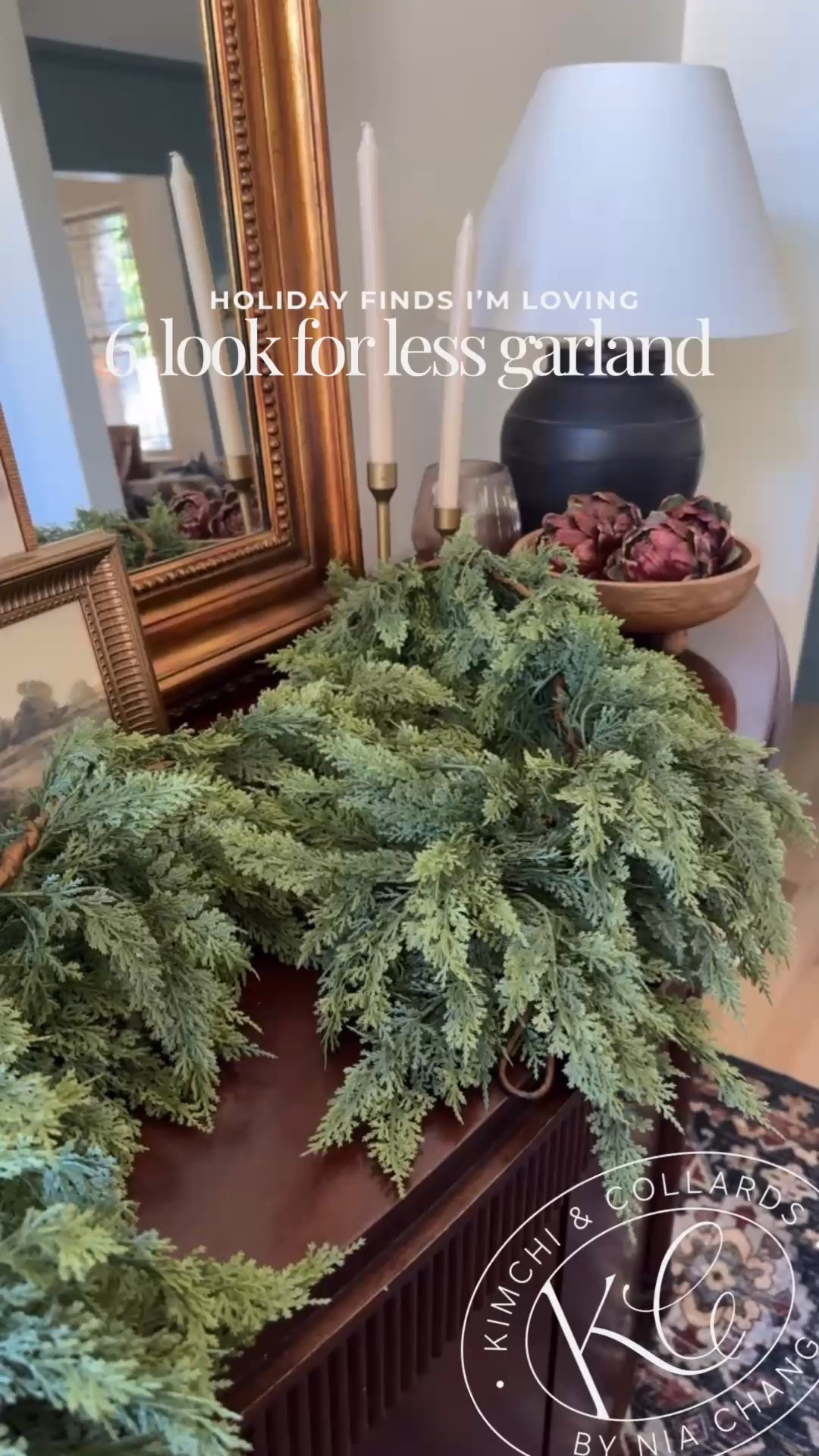 Look for less garland. So full and pliable. Really great quality. 6’ long piece. Will sell out before the season is over.

#LTKSeasonal #LTKHoliday #LTKFindsUnder50