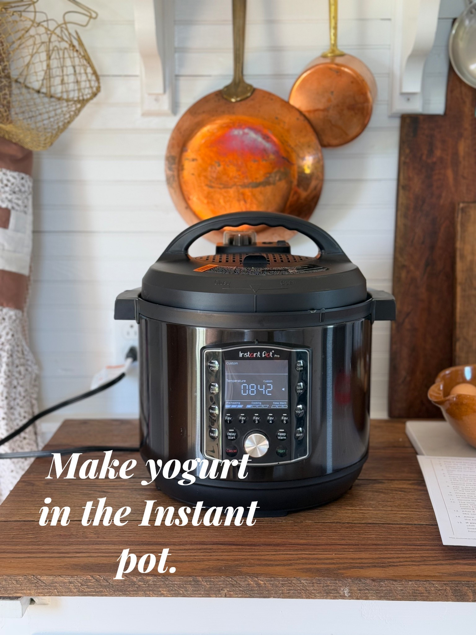 We use the instant pot to make yogurt every week. It is by far the best method for making yogurt at home  