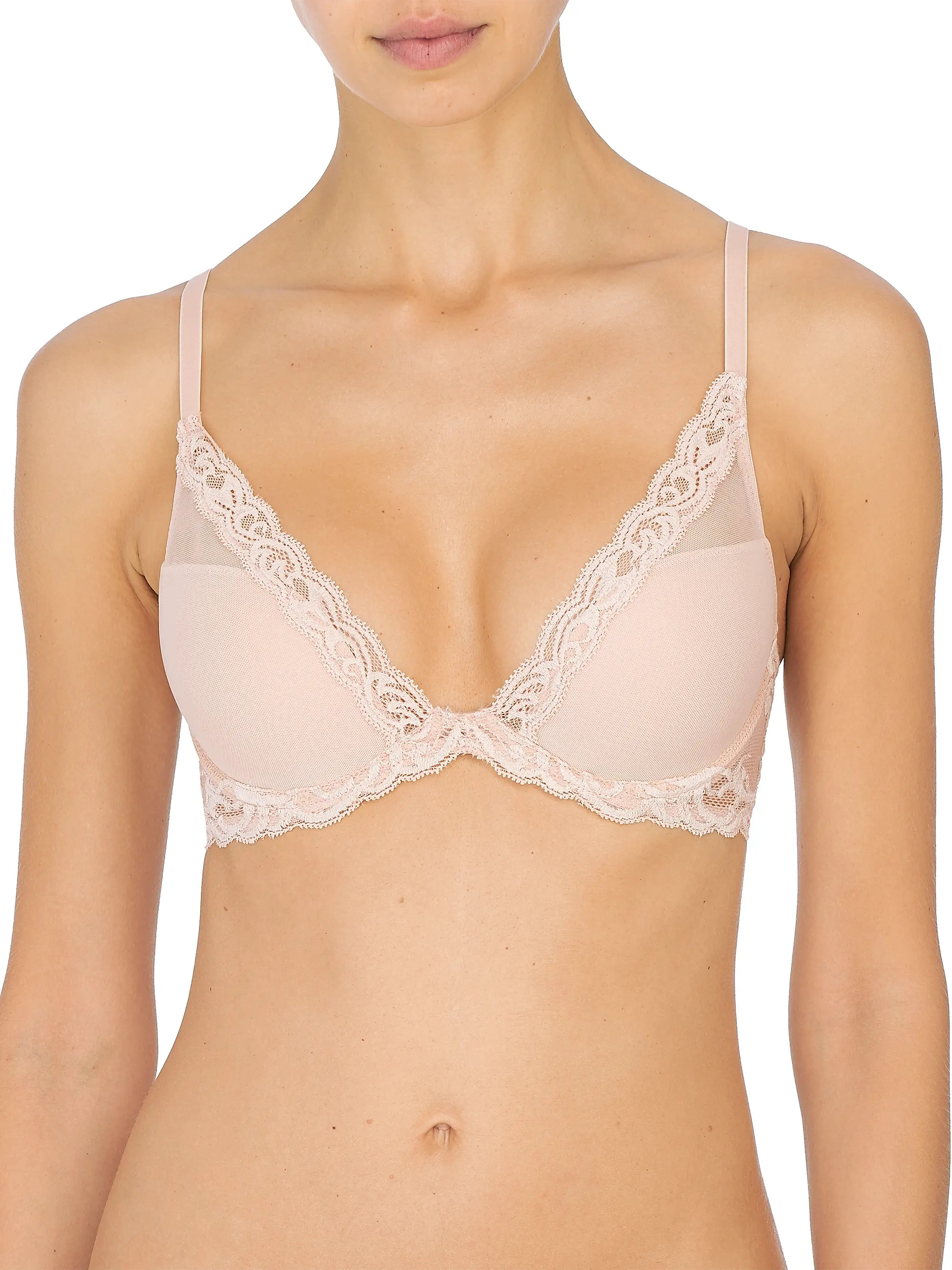 Natori Feathers Plunge T-Shirt Bra | Saks Fifth Avenue | Saks Fifth Avenue