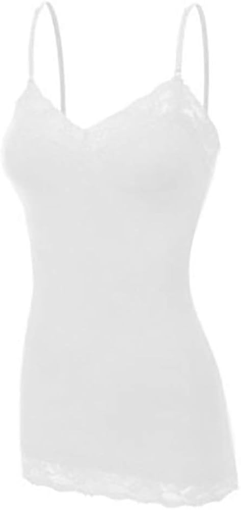 Women's Lace Neck Camisole Top, Sizes Small Thru XXX-Large | Amazon (US)