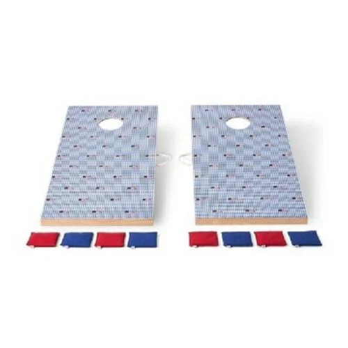 VINEYARD VINES FLAG WHALE & GINGHAM BEAN BAG CORN HOLE 10 PIECE SET | Walmart (US)