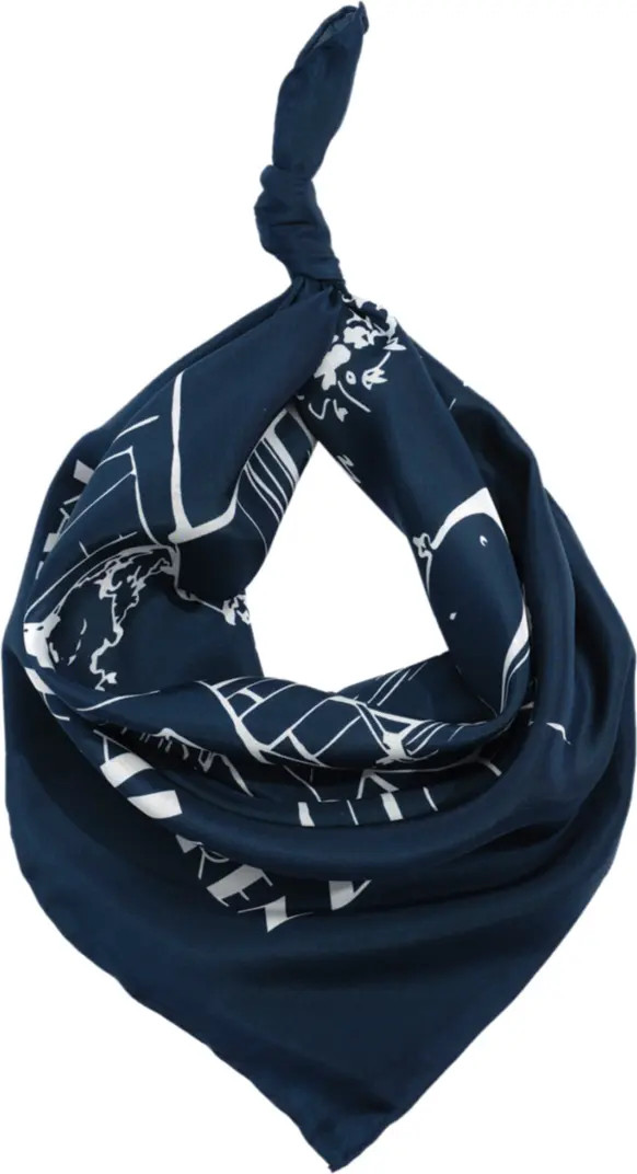 Landscape Print Square Silk Scarf | Nordstrom