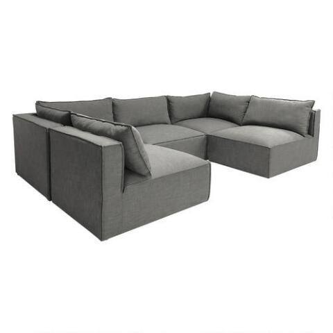 Tyson 5 Piece U Modular Sectional Sofa | World Market