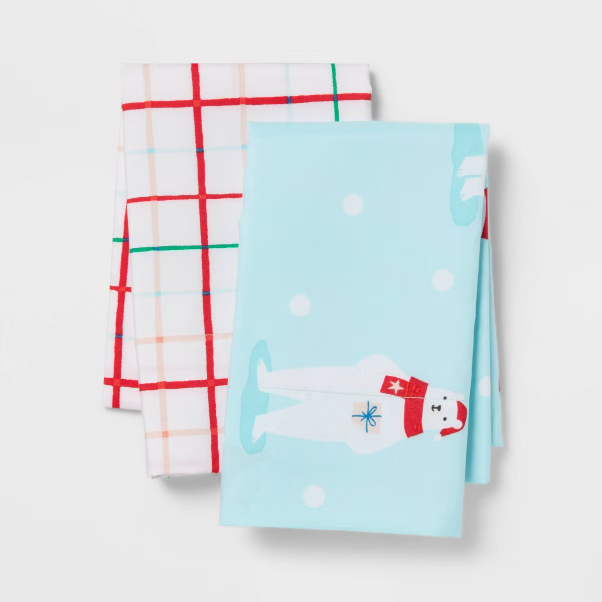 2pk Standard Holiday Pillowcase Set Animals and Plaid - Wondershop™ | Target