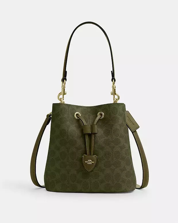 Rowan Bucket Bag In Signature Canvas | Coach Outlet US