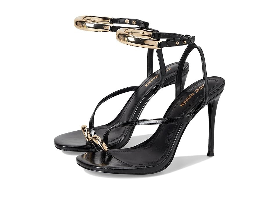 Steve Madden Tia High Women's Heels Black : 9.5 M, Leather | Zappos
