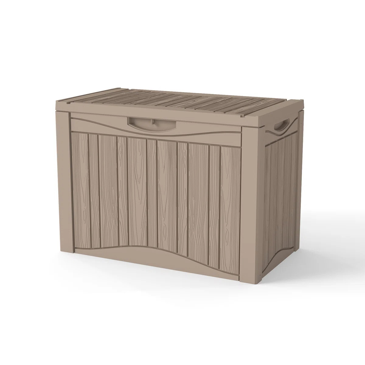 Decksplore 50 Gallons Water Resistant Resin Lockable Deck Box | Wayfair North America