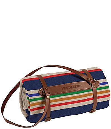 Pendleton National Parks Yellowstone Wool Cotton Throw with Carrier - Taupe/Multi | Dillard's