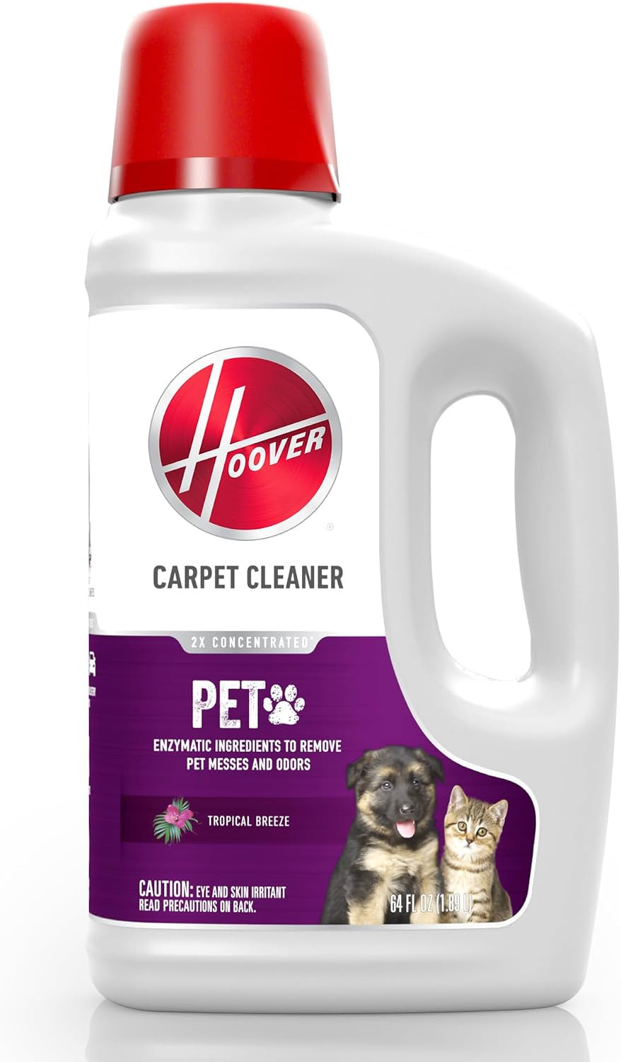 Hoover Pet Carpet Cleaner Solution, 64 oz., Tropical Breeze Scent | Amazon (US)