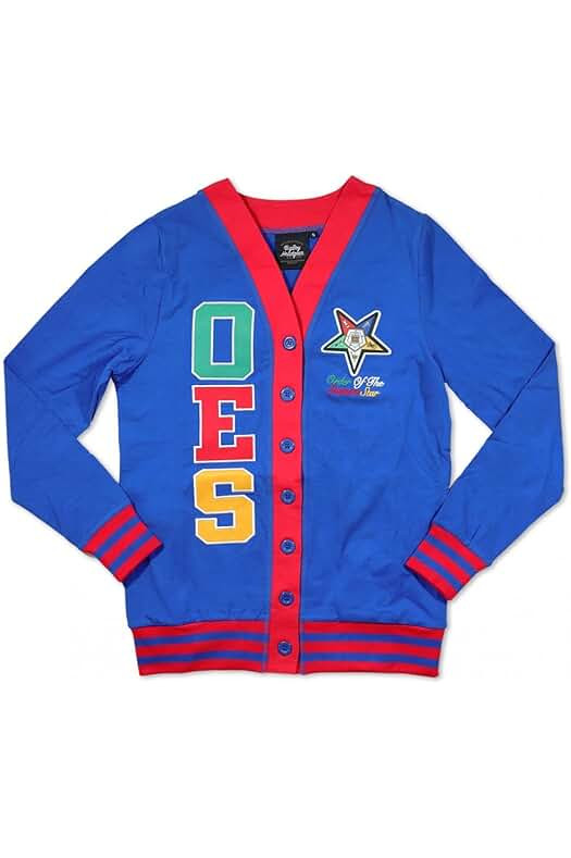 Amazon.com : Big Boy Headgear Order of The Eastern Star Cardigan Royal Blue | Amazon (US)