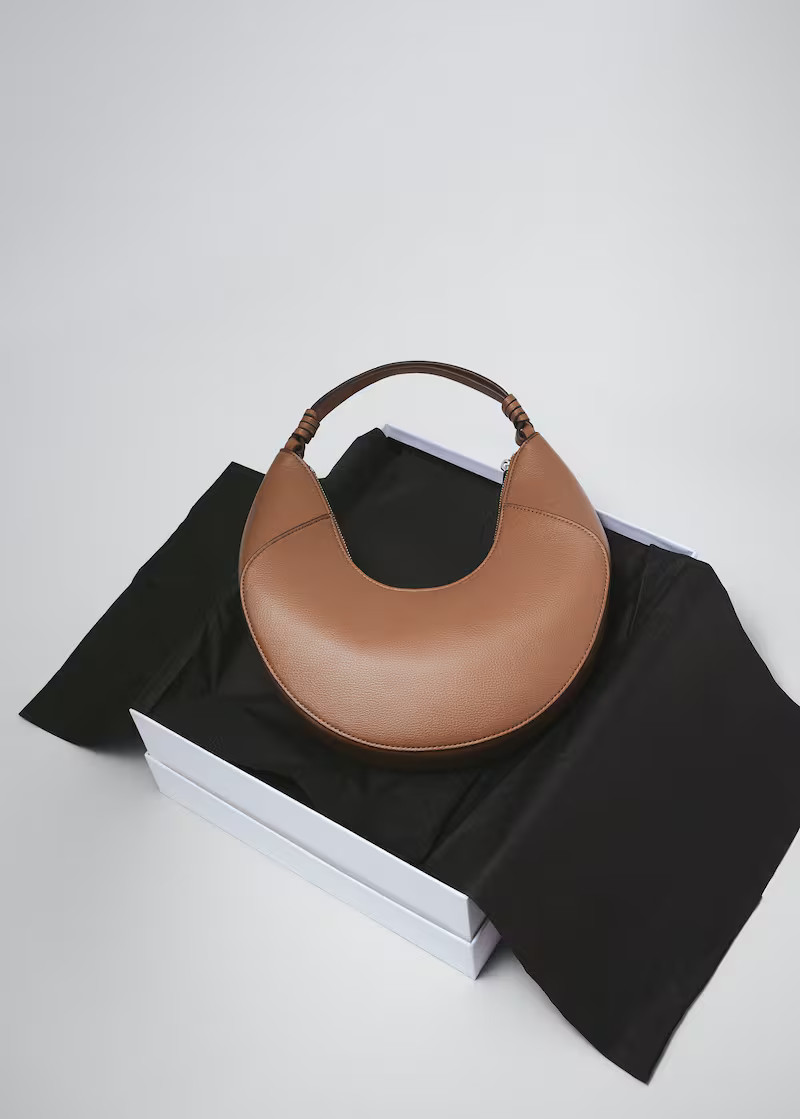 Leather-effect shoulder bag -  Women | Mango USA | MANGO (US)