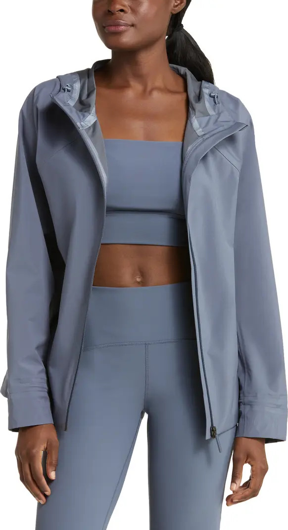 Zella Commute Hooded Waterproof Rain Jacket | Nordstrom | Nordstrom