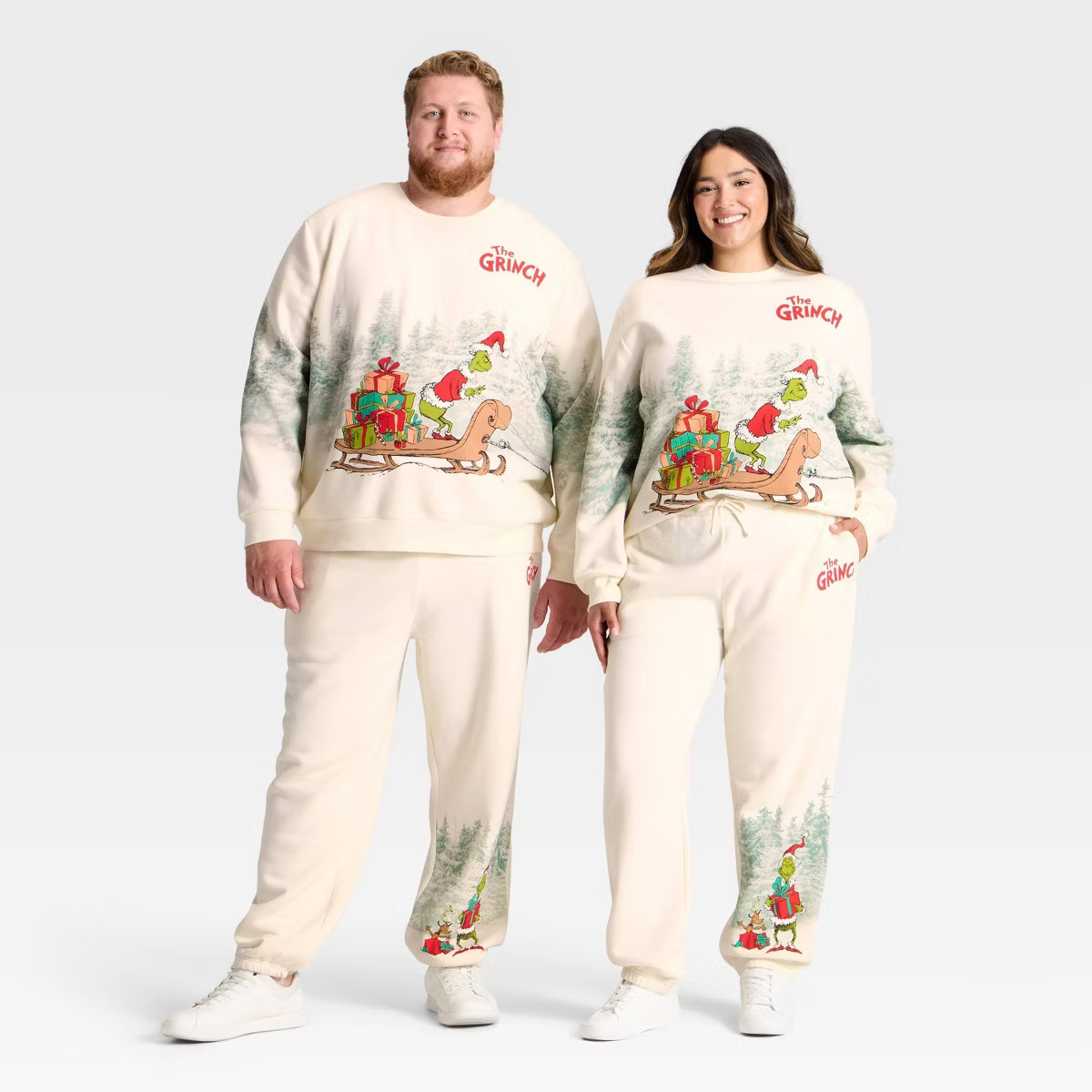 Adult The Grinch Graphic Sweatshirt - Cream | Target