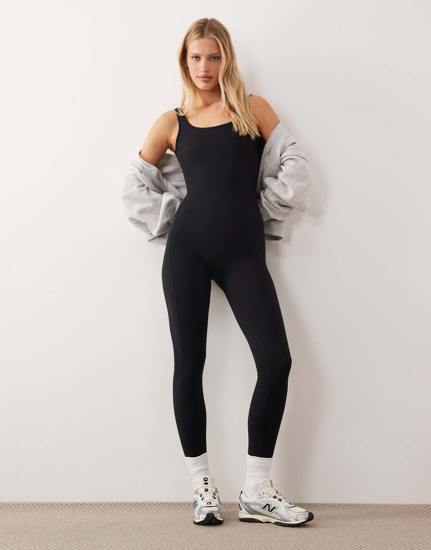 Bo+Tee low back jumpsuit in black | ASOS (Global)