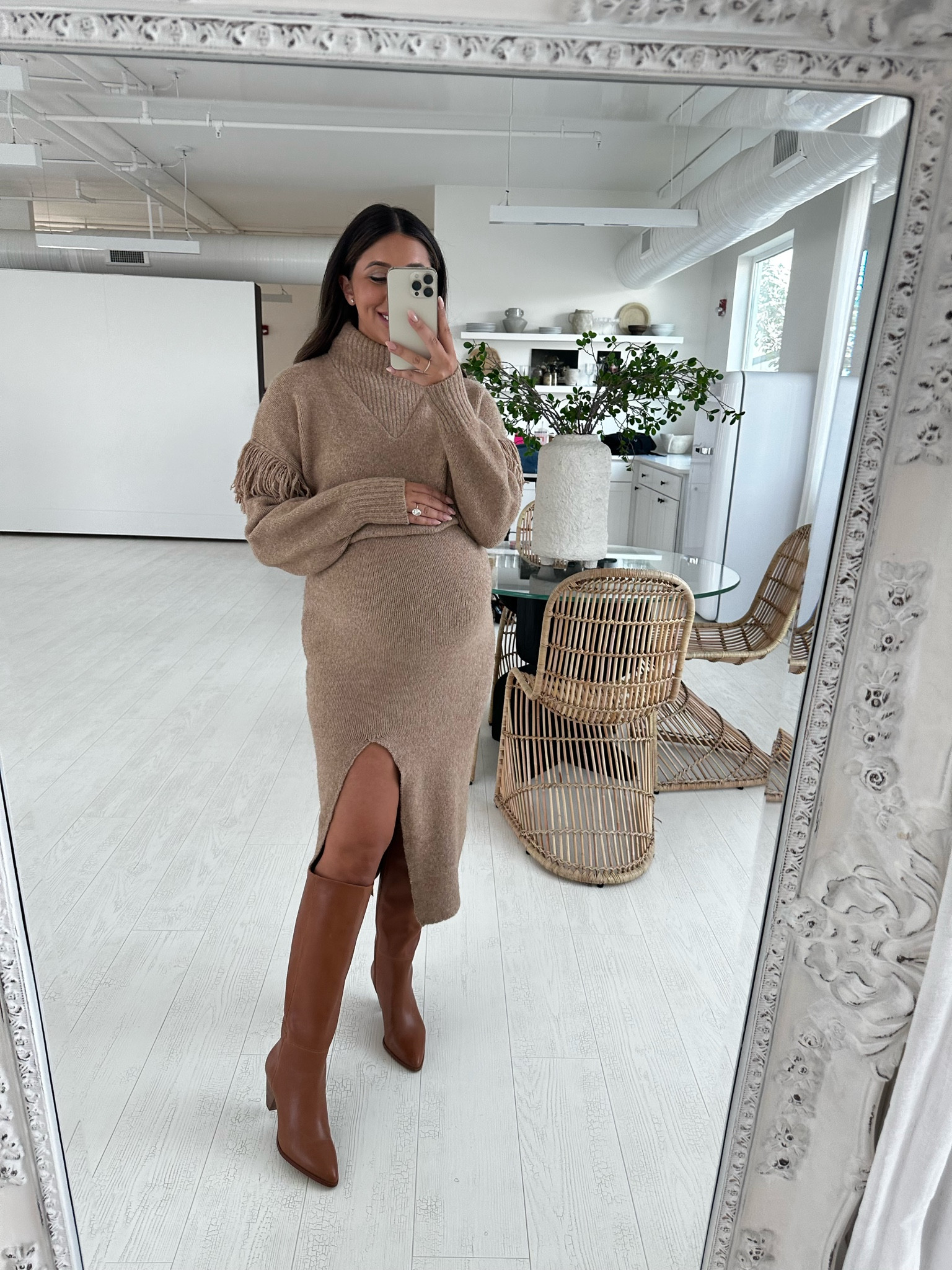 Can’t wait for fall to start wearing fun sweaters and dresses again! This one is so unique with the fringe 

Ps shoes are from my vince camuto launch coming fall :) 

Dress: medium 

#LTKstyletip #LTKbump #LTKFind