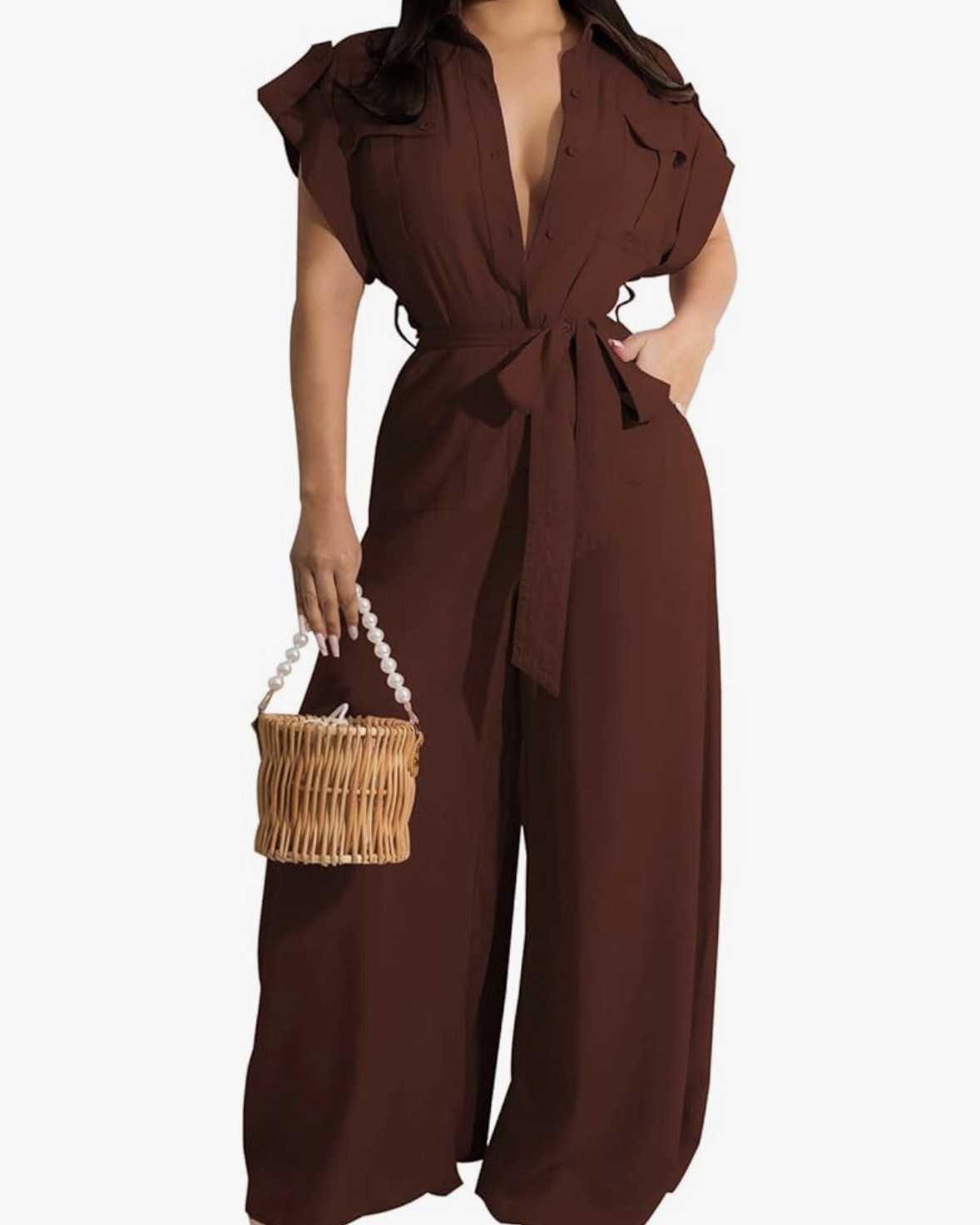 Chocolate tones + woven textures = quiet luxury energy 🤎✨  
This wide-leg moment is giving effortless polish, and I’m obsessed with how the woven accessories pull it all together.

Everything linked for an easy elevated look 🤍  

#LTKStyle #LTKWorkwear #LTKFinds #AmazonFashion #AmazonStyle #NeutralStyle #BrownOutfit #WorkwearChic #OfficeStyle #WideLegPants #EffortlessStyle #MinimalChic #EverydayElevated #SpringWorkwear #LTKUnder100

#LTKWorkwear #LTKootd #LTKOver40