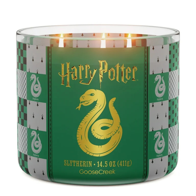 Goose Creek Harry Potter Slytherin 3-wick Black Lake Waters, Fog-Laced Dungeons, Woodland Embers ... | Walmart (US)