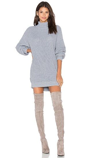 Lovers + Friends Christina Sweater Dress in Light Grey | Revolve Clothing (Global)