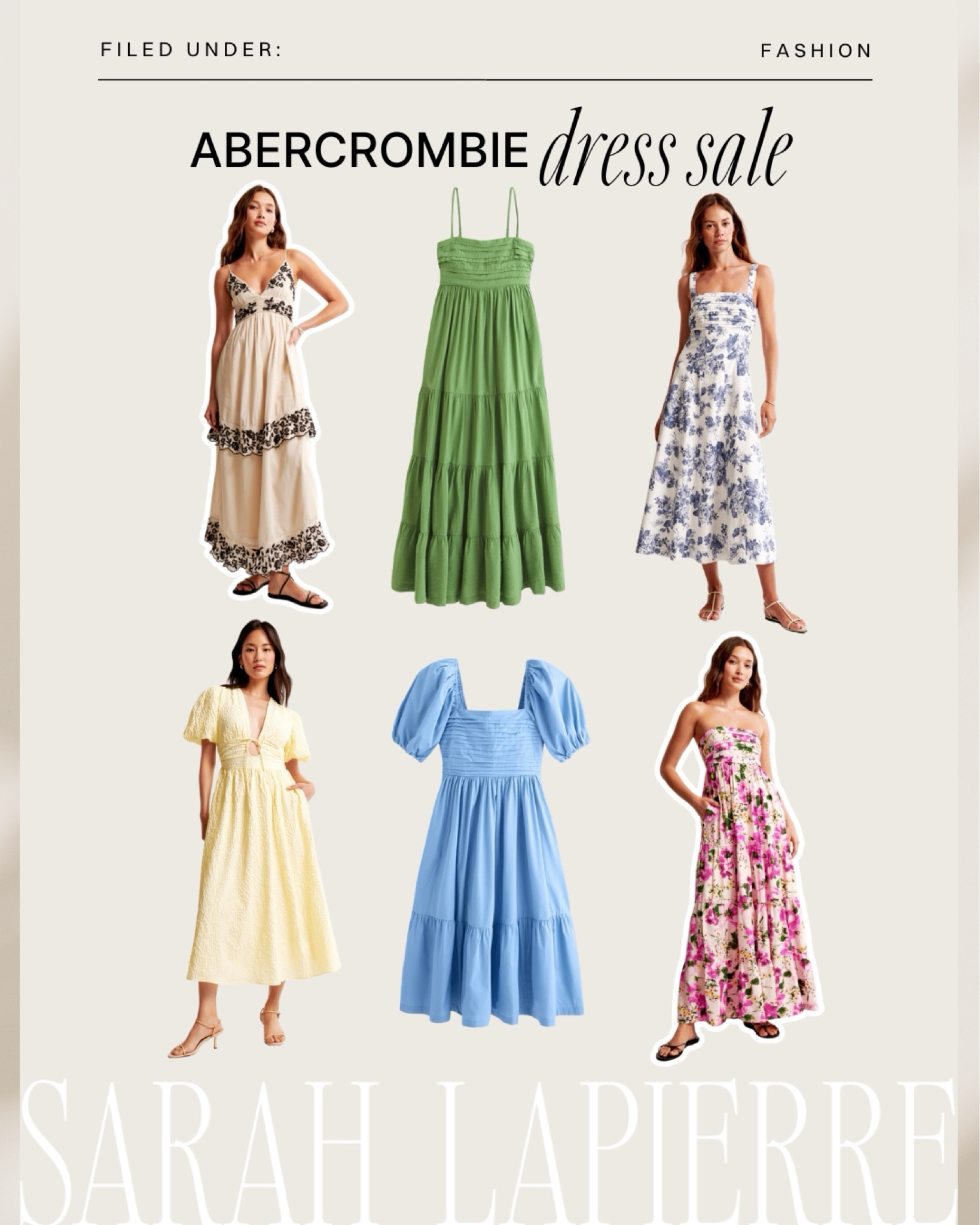 Abercrombie dress sale is the perfect time to stock up for cute summer dresses 🫶🏼 the colors and patterns this season are stunning 

#LTKStyleTip #LTKSaleAlert