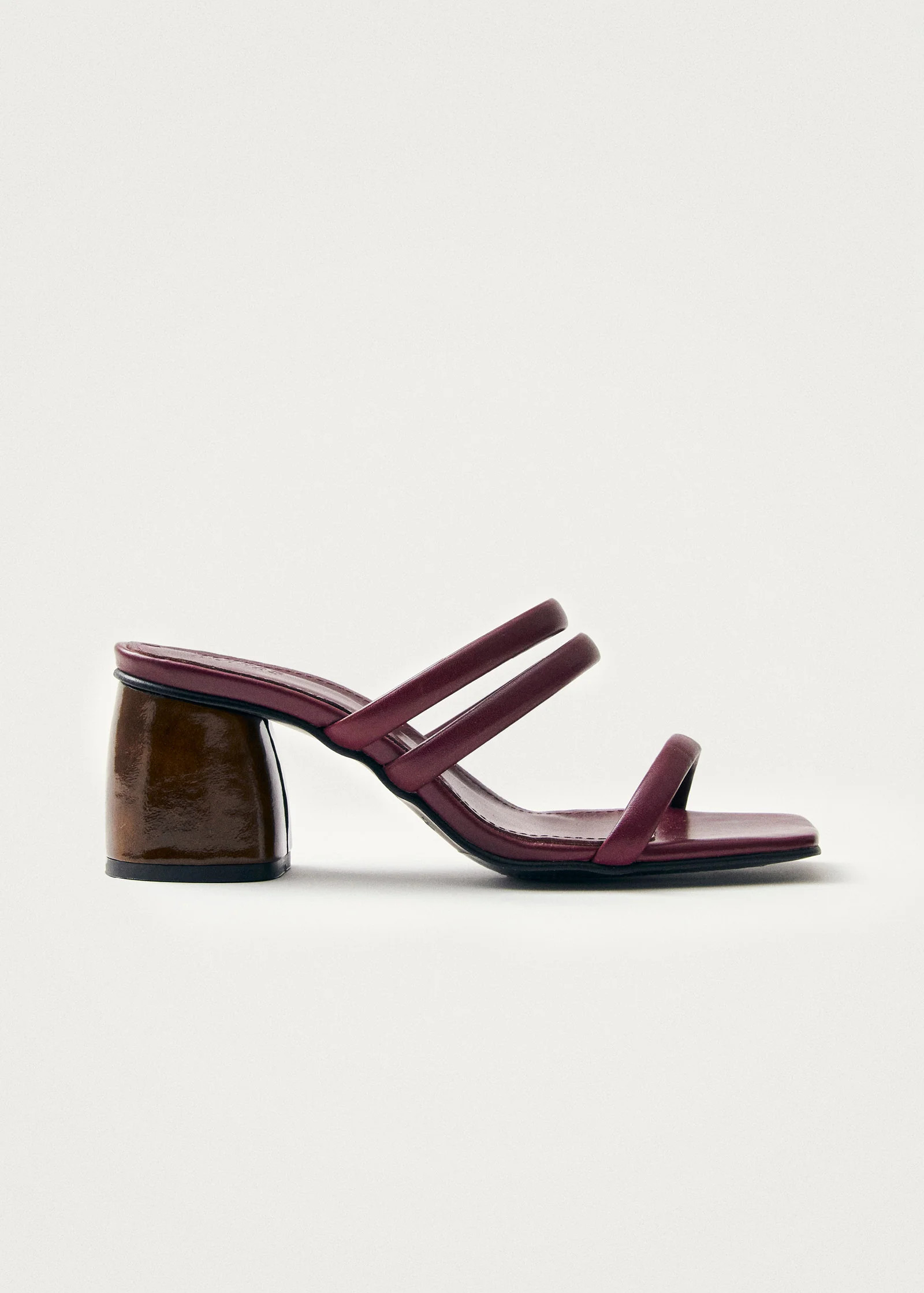 Indiana Bare Burgundy Leather Sandals | ALOHAS (Global)