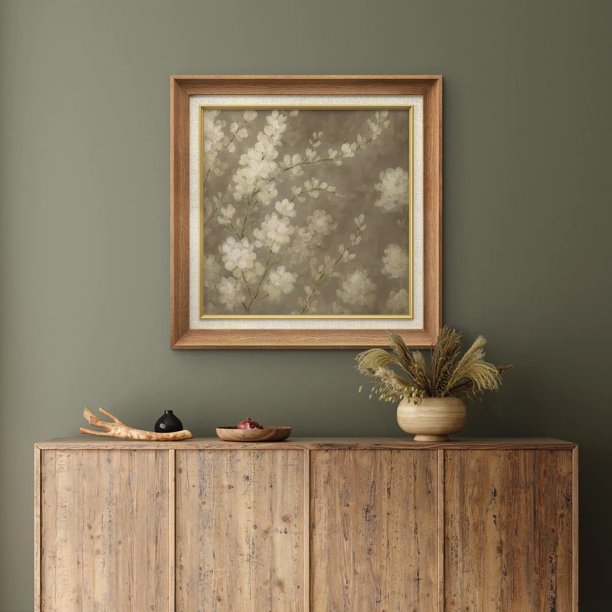 Premium Framed Wall Art - Vintage Flowers Print for Bedroom Decor - 26"x36" | Wayfair North America