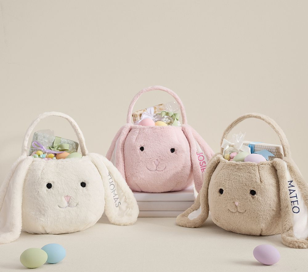 Fur Bunny Easter Bucket | Pottery Barn Kids