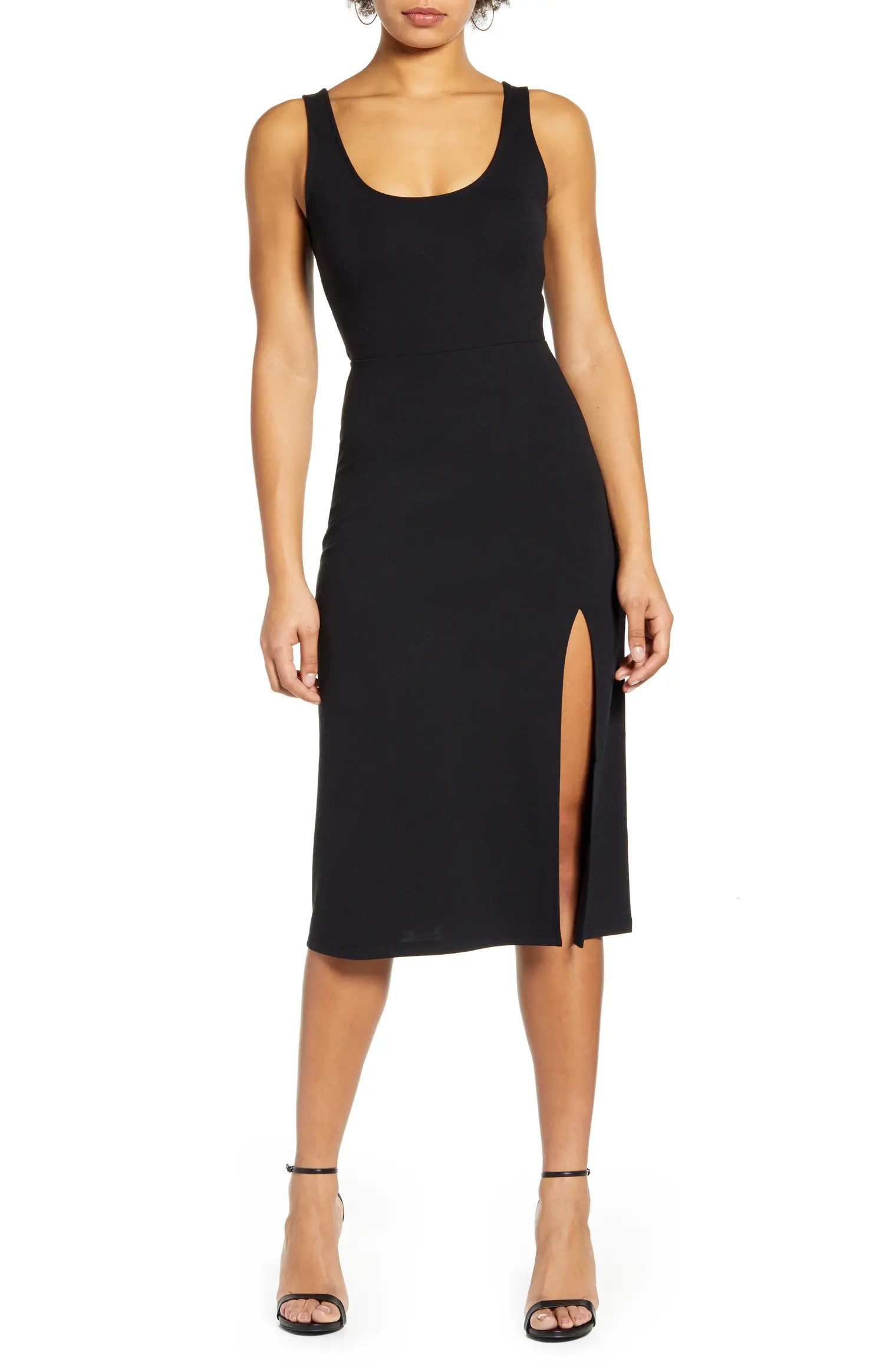 Scoop Neck Midi Dress | Nordstrom
