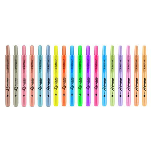 Writech Retractable Highlighter Bundle - Neon / Vintage | HSN