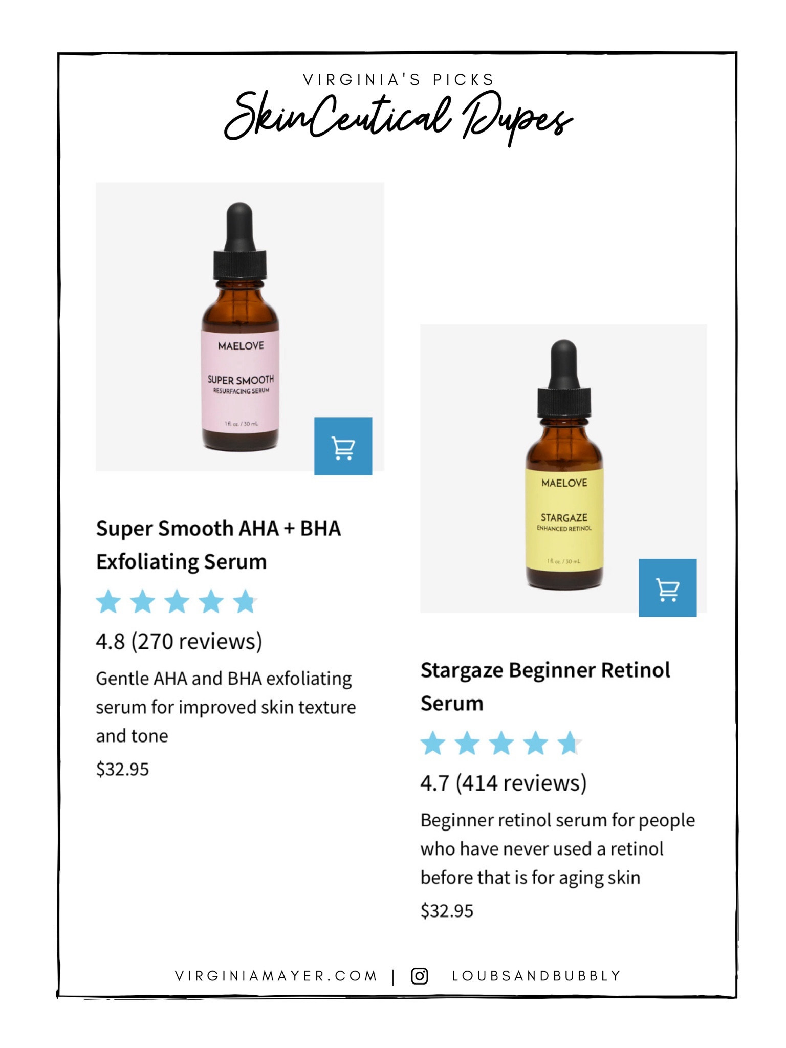Skinceutical dupes! #skincare #skinceuticals  

#LTKover40 #LTKfindsunder50 #LTKbeauty