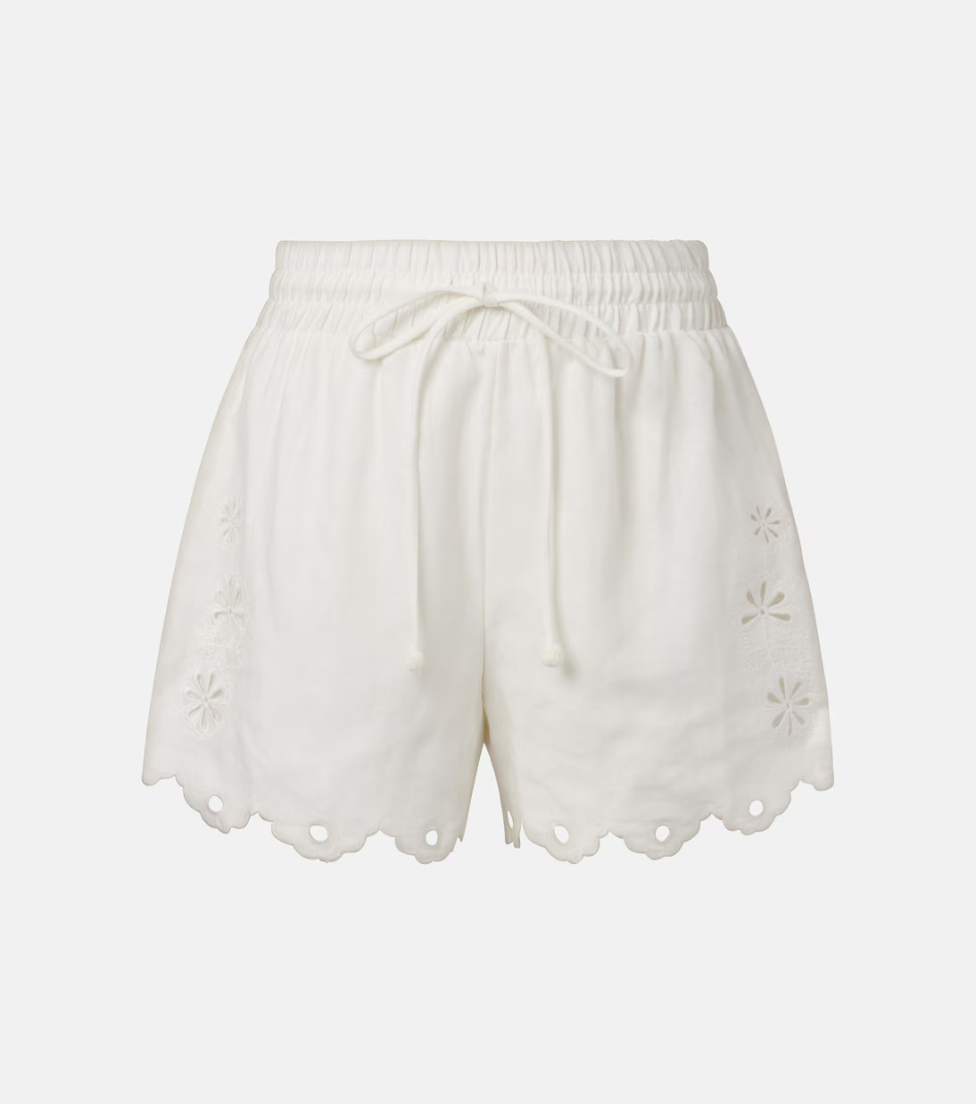 Embroidered linen shorts | Mytheresa (INTL)