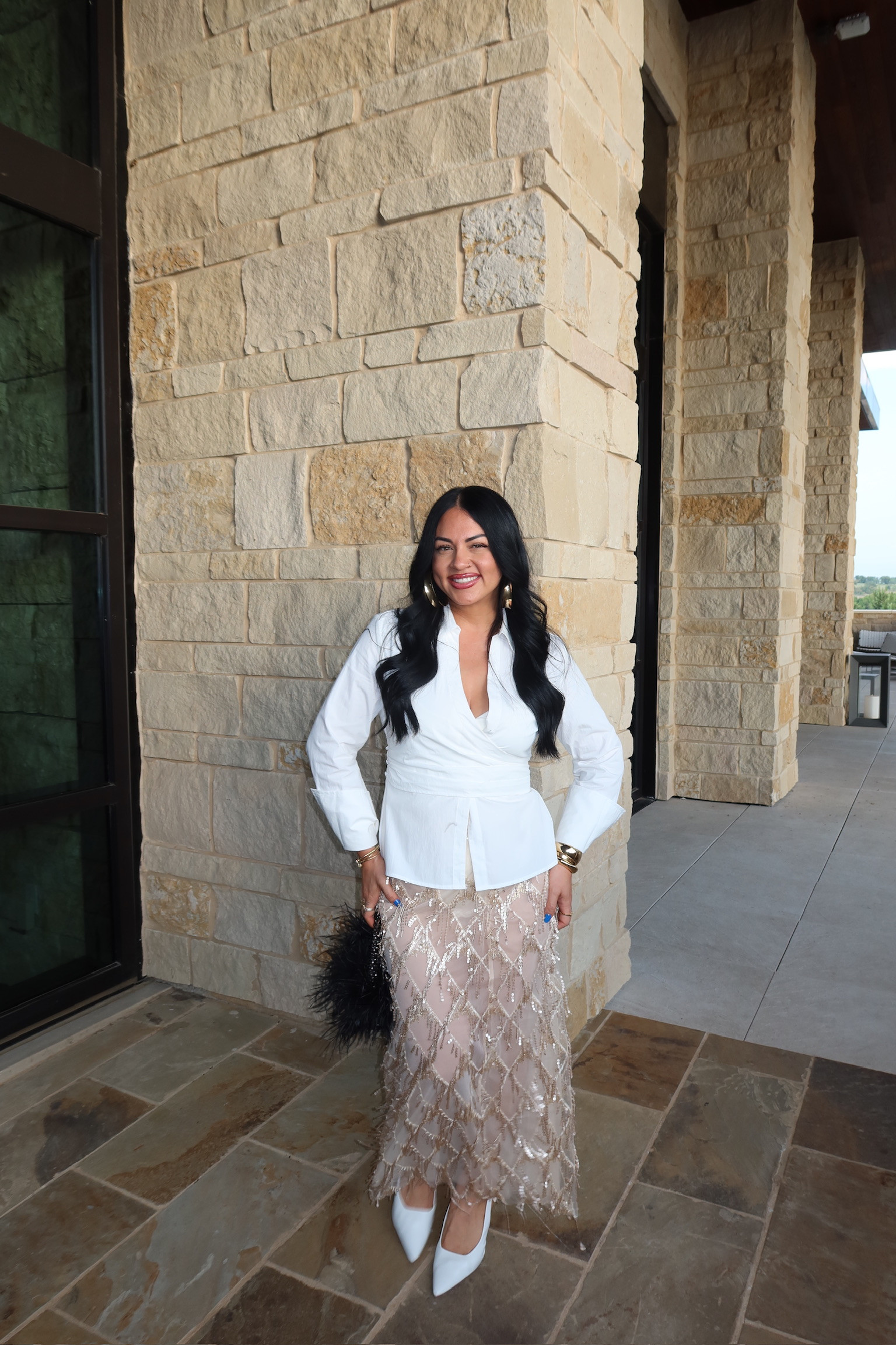 obsessed with this skirt!!

wearing a size large in top & bottoms

jewelry, hoops, gold hoops, silver hoops, earrings, midi pencil skirt, fringe skirt, sequin skirt, amazon fashion, tori block
