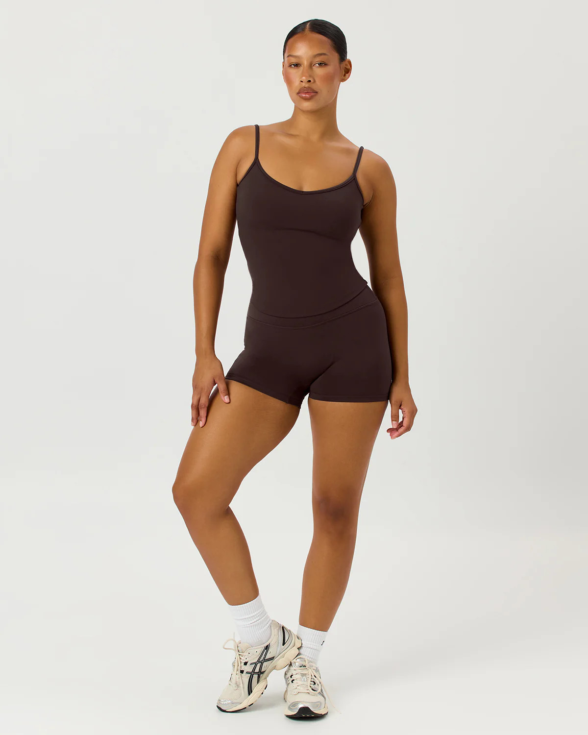 Serenity Shorts 4" | Espresso | Crop Shop Boutique US