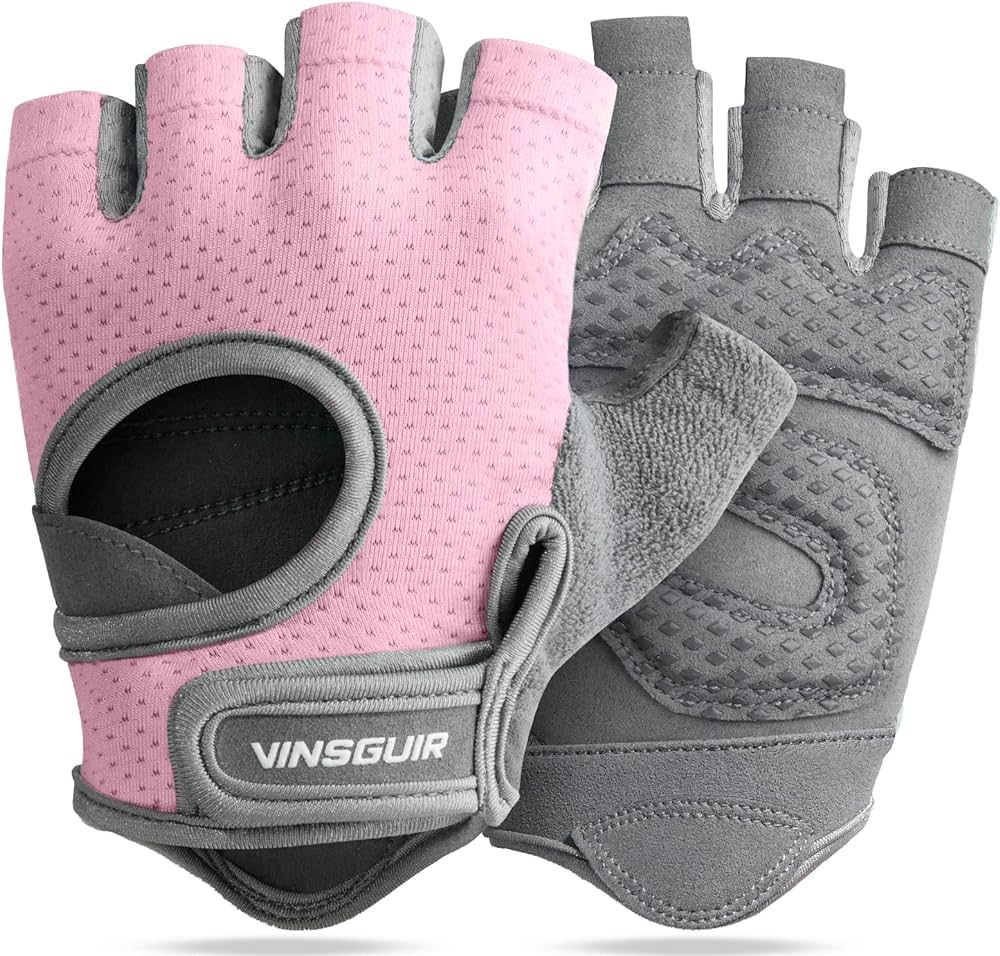 VINSGUIR Breathable Workout Gloves for Women, Weight Lifting Gloves for Gym, Cycling, Exercise, F... | Amazon (US)