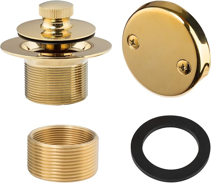 Artiwell Lift & Turn Tub Trim Set with Two-Hole Overflow Faceplate, All Brass Bathtub Conversion ... | Amazon (US)