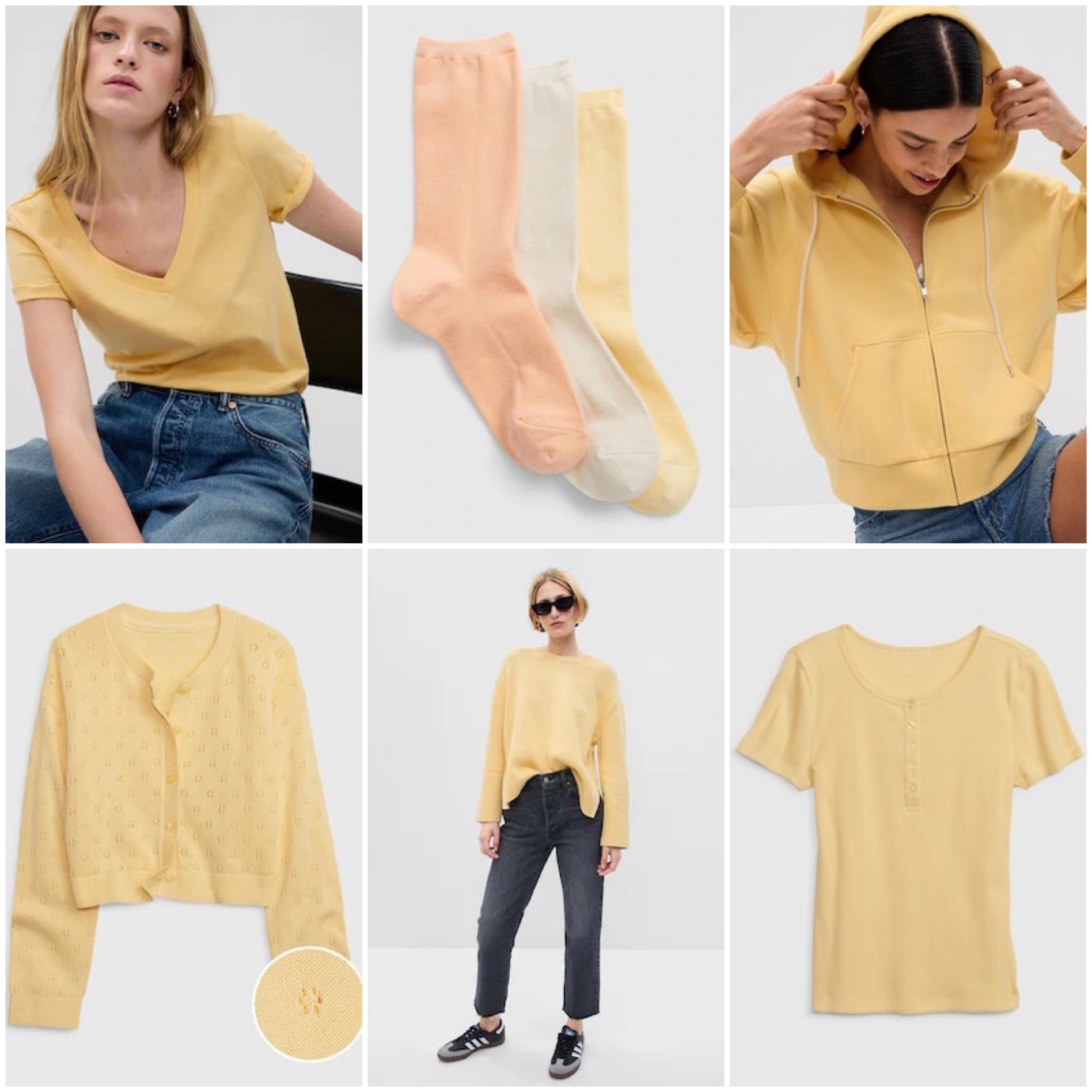 Spring Yellow at Gap
[Cardigan & Henley are kids]

✔️Havana Yellow

#LTKfamily #LTKsalealert #LTKunder50