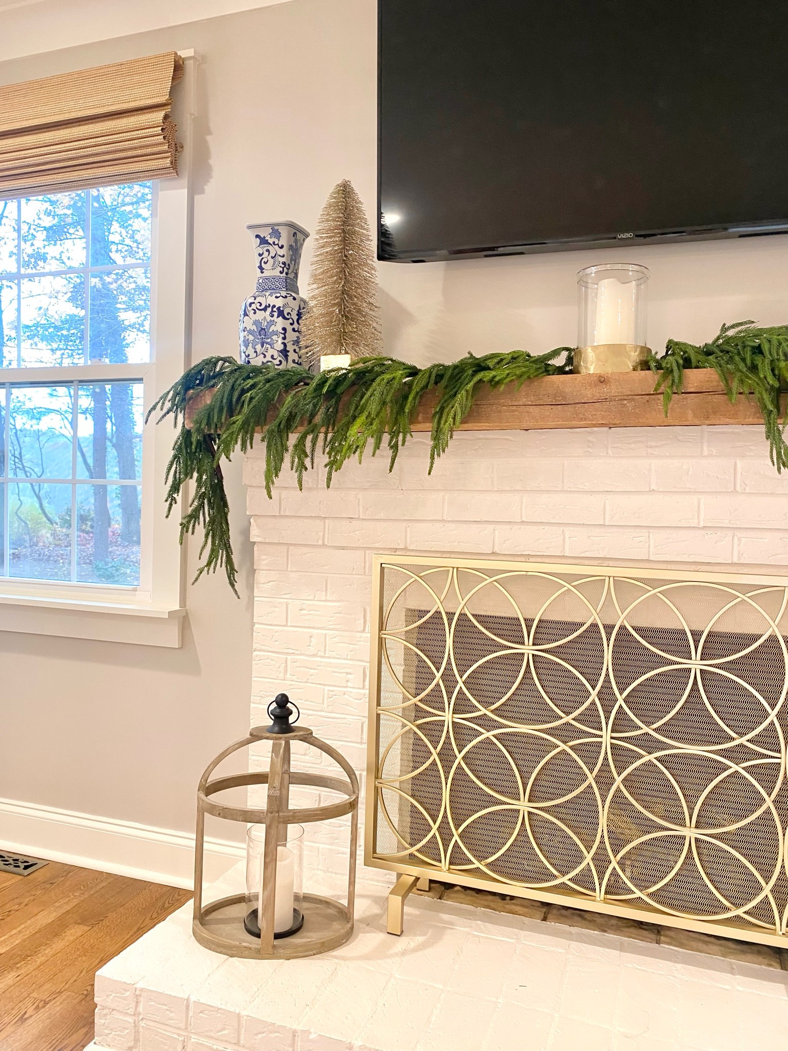 The beginnings of my Christmas mantle! 

#LTKSeasonal #LTKHoliday