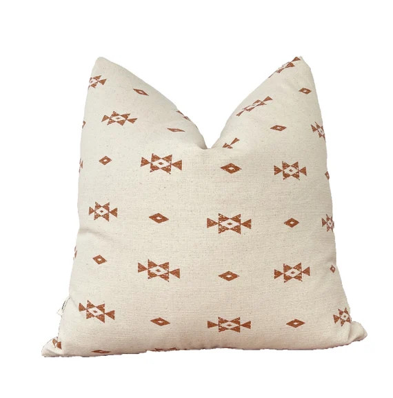 Natural and Rusty pillow cover ,18x18”20x20” | Etsy (US)