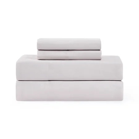 Coastal Living 4-Piece Ivory Soft Brushed Microfiber Luxury Cooling Sheet Set, Queen | Walmart (US)