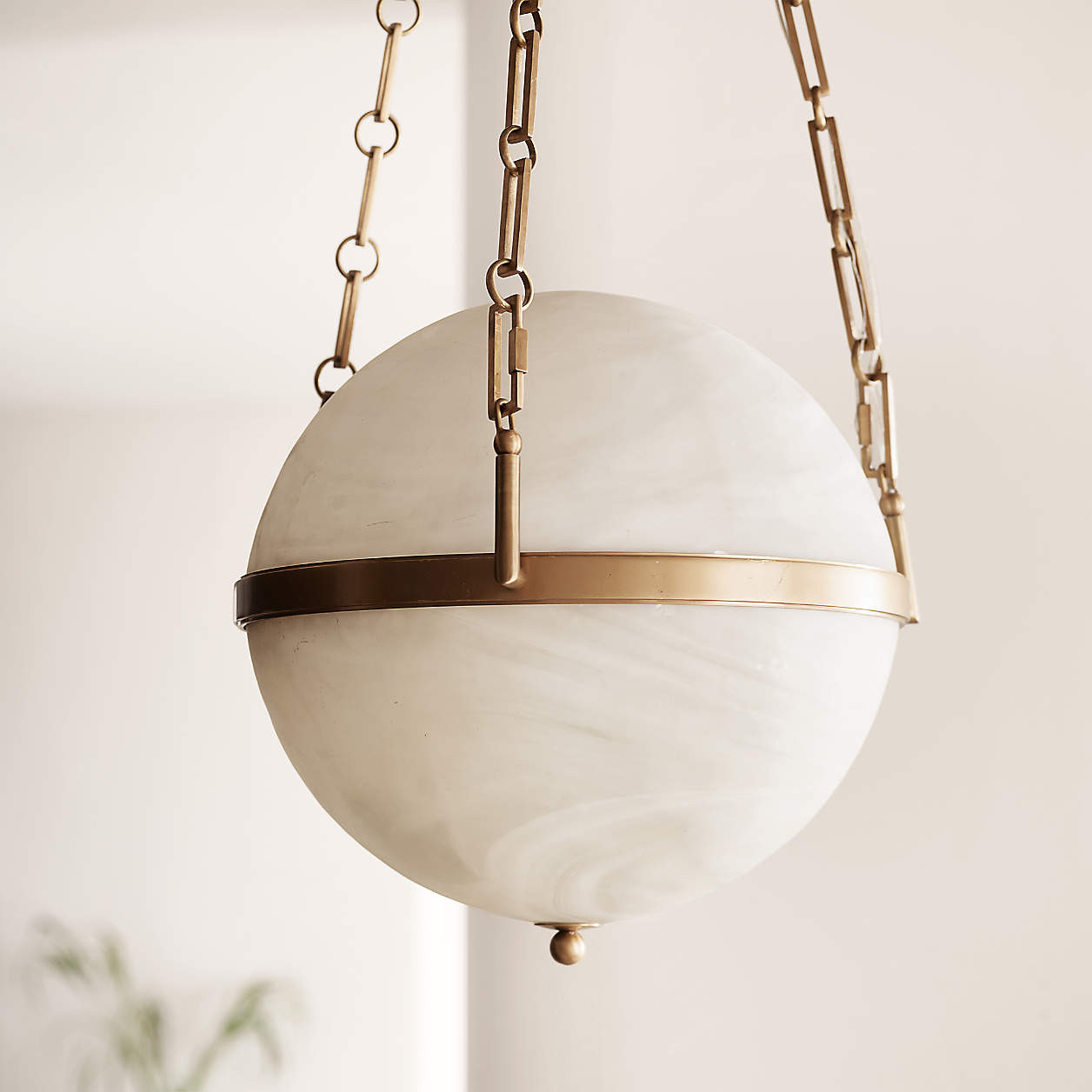 Estelle Glass Globe Pendant Light | Crate & Barrel | Crate & Barrel
