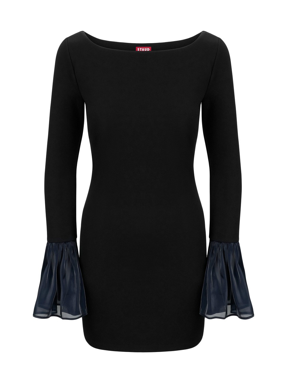 Women's Hawthorne Chiffon Bell-Sleeve Minidress - Black Navy - Size Small | Saks Fifth Avenue
