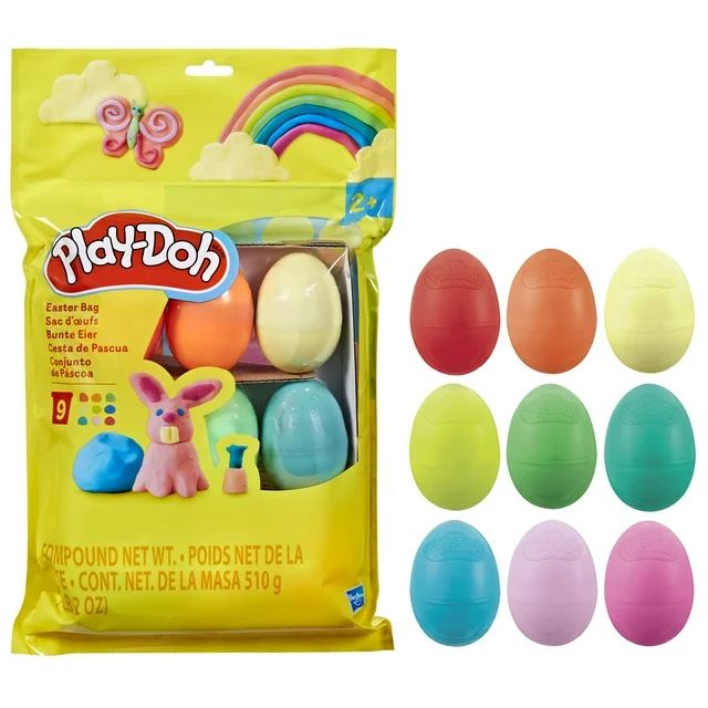 Play-Doh Easter Bag, 9 Eggs for Party Favors & Kids Arts and Crafts | Walmart (US)