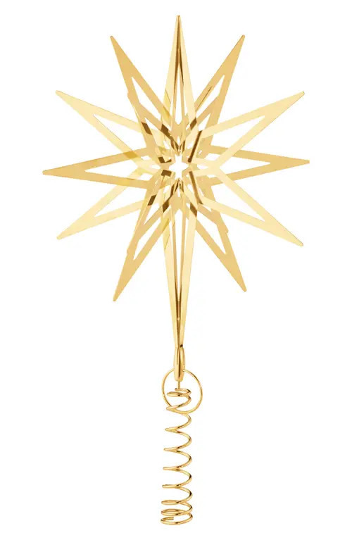 Georg Jensen Top Star 2025 18 Karat Gold Plate Tree Topper at Nordstrom, Size Large | Nordstrom