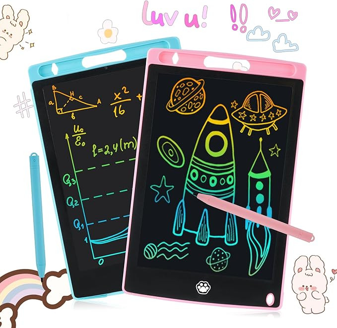 2 Pack LCD Writing Tablet, Electronic Drawing Writing Board, Erasable Drawing Doodle Board, Doodl... | Amazon (US)