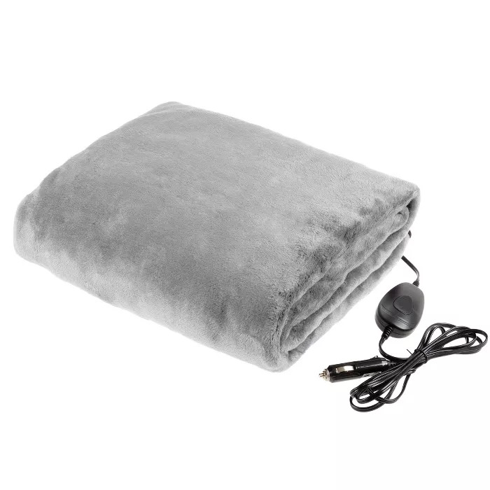 Fleming Supply Outdoor Heated 12V Electric Car Blanket With 3 Settings - Gray | Target