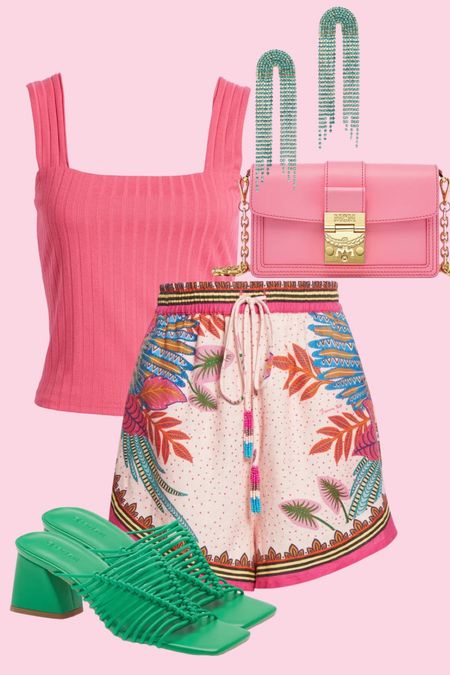 Farm Rio
Vacation
Travel
Pink and green outfit
Casual
Dressy shorts
Tropical
Brunch
Weekend wear

#LTKitbag #LTKshoecrush #LTKunder100