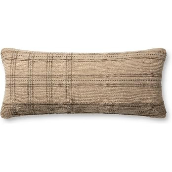 Loloi Angela Rose x Calista Collection PAR0018 Tan/Slate 13'' x 35'' Cover Only Pillow | Amazon (US)