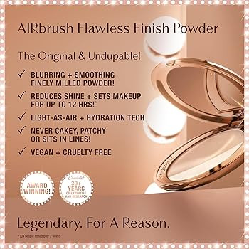 Charlotte Tilbury Airbrush Flawless Finish Setting Powder - Pore-Blurring Pressed Powder for Face... | Amazon (US)