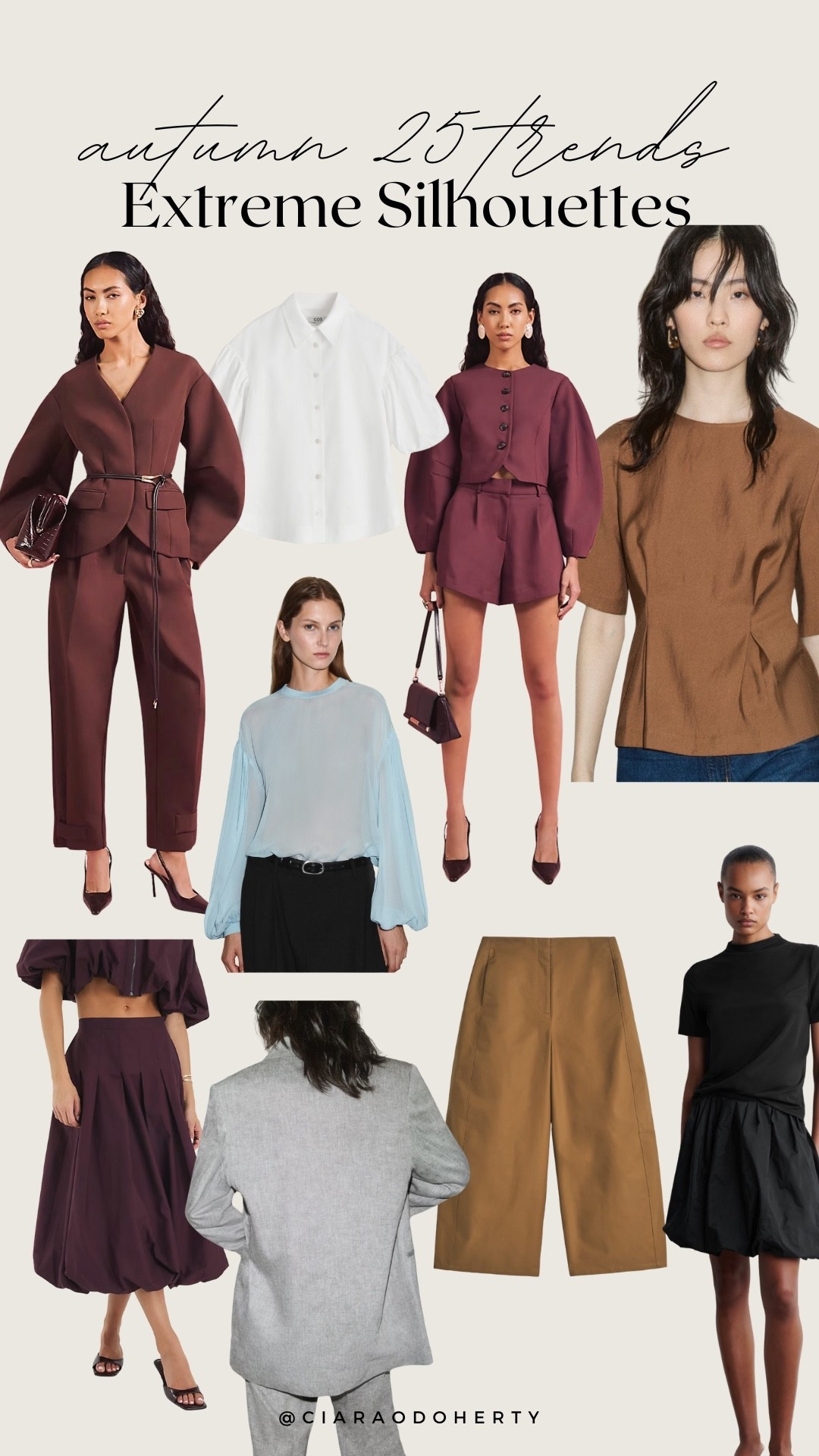 Autumn 25 Trends: Extreme Silhouettes 

puff shoulders,volumunous skirts, balloon sleeves 

#LTKautumn #LTKeurope #LTKireland