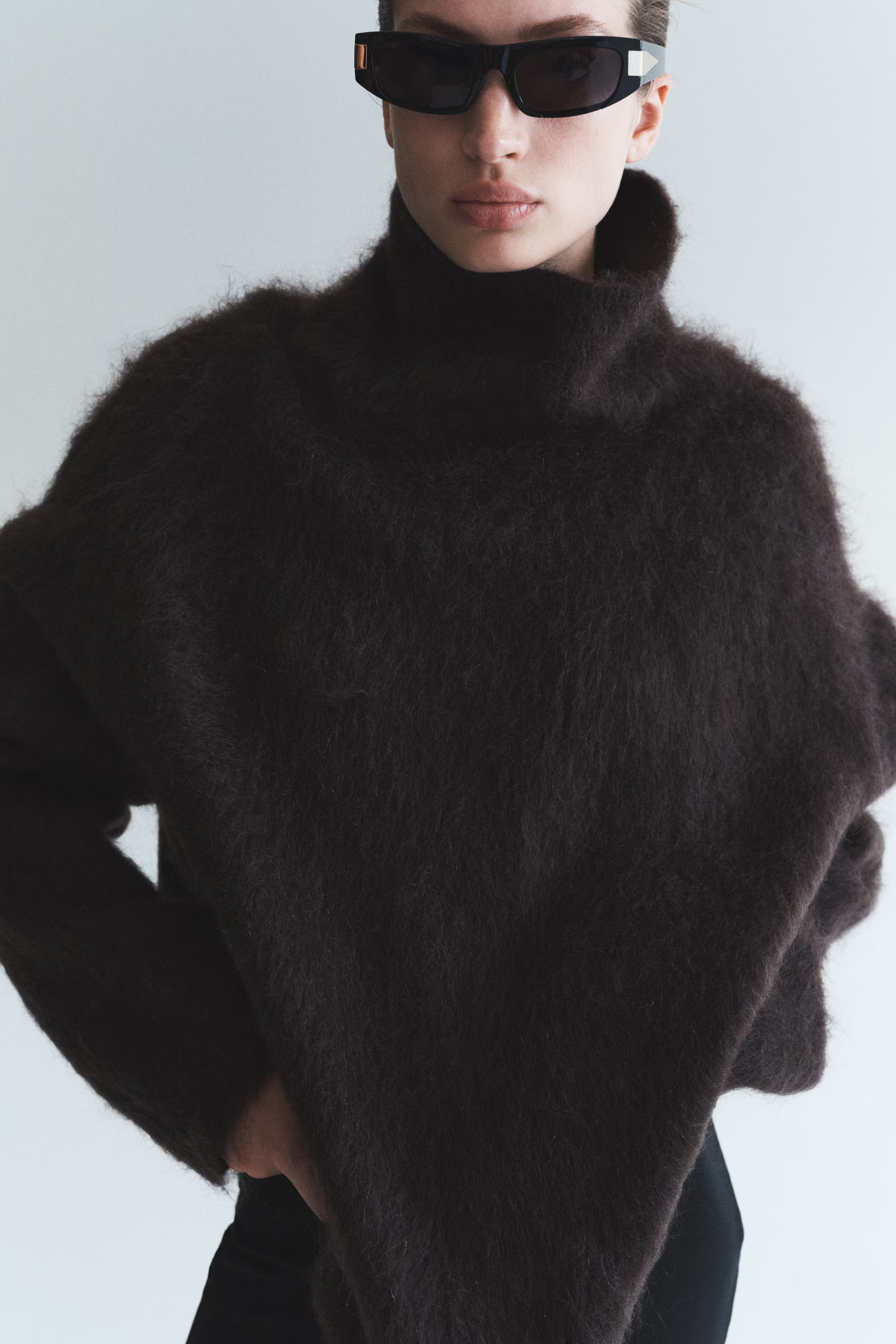 High-collar mohair-blend jumper | H&M (UK, MY, IN, SG, PH, TW, HK)