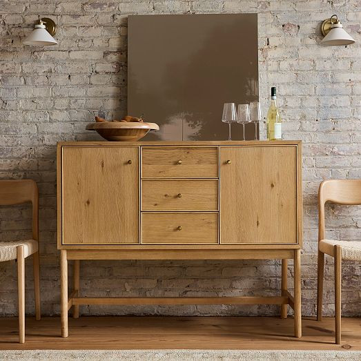 Siobhan Oak Tall Sideboard (50") | West Elm (US)